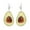 Avocado*, variant on Opolski Cute Women Peach Grape Banana Fruit Dangle Hook Earrings Summer Jewelry Gift