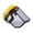 Yellow, variant on Face Shield For Grinding And Landscaping Clear Visors Face Guard Impacts Resistant Protective Safety Hat