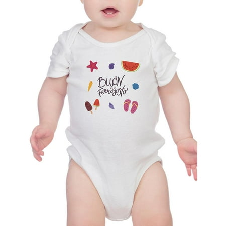 

Buon Ferragosto Beach Fun Bodysuit Infant -Image by Shutterstock 24 Months