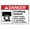 Warning Sign 1, variant on Danger Crushing Hazard Chock Wheels Outdoor Metal Sign 8"x12" - For Business Workplace Office Home Delivery Road Garden, Crushing Hazard Sign