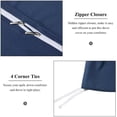 thumbnail image 4 of Navy Blue Duvet Cover Full Comforter Cover Sets Soft Breathable Washed, 4 of 9