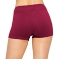 thumbnail image 4 of ALWAYS Women's Premium Super Soft Spandex Shorts Burgundy 2 M, 4 of 7