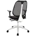 thumbnail image 4 of Contemporary Modern Urban Designer Home Business Office Furniture Work Desk Chair, Fabric, Black, 4 of 5