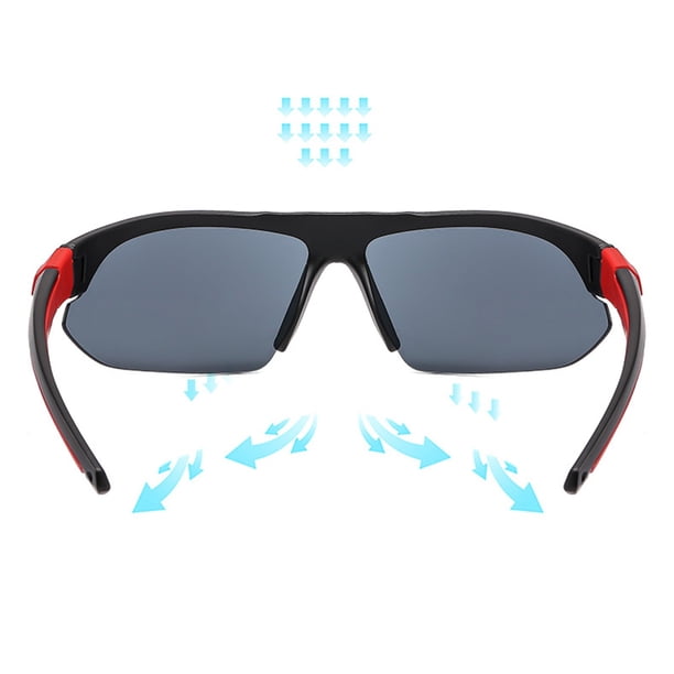 Lunettes De Soleil Sport Unisexe – UV400 HD, Monture VTT, Course, Pêche, Baseball