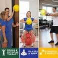 thumbnail image 4 of THERABAND Mini Ball, 9-Inch Pilates & Yoga Exercise Ball, Small Inflatable Core Ball for Stability, Balance, Rehab, Physical Therapy & At-Home Workouts, Soft Non-Slip Surface, 4 of 7