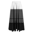thumbnail image 3 of ameIAEA Women A-Line High Waist Midi Skirt Color Block Ruffle Flowy Skirts 2024 Fall Trendy Skirt, 3 of 6