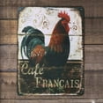 thumbnail image 4 of Happy Chickens, Rooster Retro Metal Sign Plate, Antique Art Plaque Rustic Poster Cafe Kitchen Dining Room Home Wall Decor (White), 4 of 5