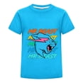 thumbnail image 1 of Ropa Infantil MrBeast Camiseta Niño Niña Verano Algodón Playera Casual Pantera Azul Moda Fan Regalo Estampado Juvenil Fresca, 1 of 3
