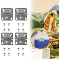 thumbnail image 2 of 2PACK Cooler Stainless Steel Hinges with Screws Set,Cooler Hinges Replacement for Coleman Parts Stainless Coolers,Ice Chest U2V0, 2 of 6