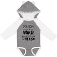 thumbnail image 3 of Inktastic My Mom is a Nurse and a Hero Boys or Girls Long Sleeve Baby Bodysuit, 3 of 5