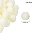 thumbnail image 2 of Uxcell Pom Felt Balls Felting Fabric 0.79" Milk White for Crafts DIY Pack of 100, 2 of 7