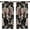 Black Floral, variant on Green Jungle Window Curtains Rod Pocket Tropical Forest Tree Dark Sage Olive Woodland Rainforest Scenery Nature Cool Fun Neutral Room Drapes 2 Panels for Living Bedroom Home Decor 42X63 inch