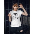 thumbnail image 2 of Holding Space Planets Shaped T-Shirt Women -Image by Shutterstock, Female Large, 2 of 4