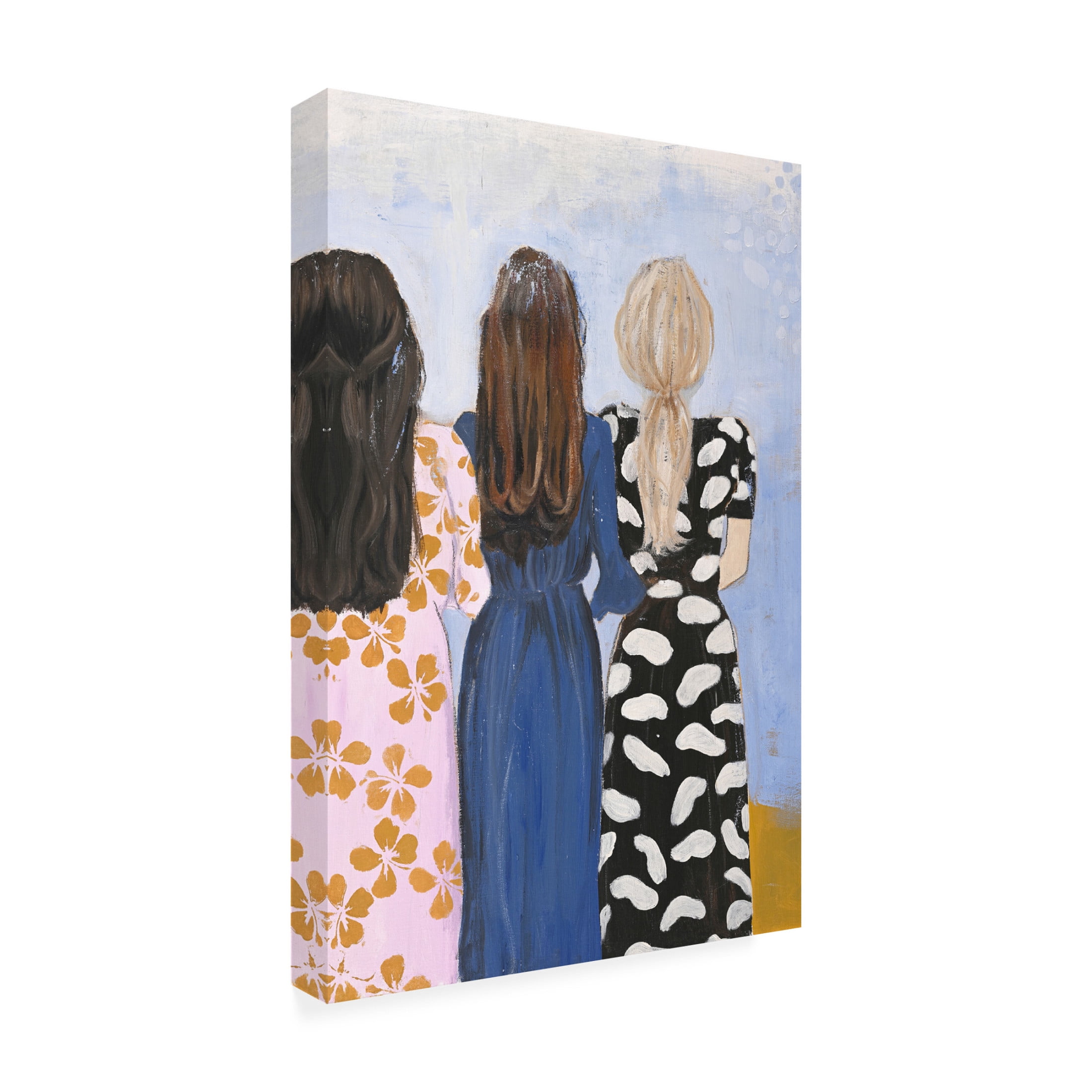 Canvas Wall Art - Design Fabrikken 'Girlmatch' Wall Art for Living Room, Bedroom, or Office Décor by Trademark Fine Art - 30 x 47 Inches