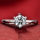 thumbnail image 3 of 925 Compromiso Casado Anillo 1 quilate Brilliant Cubic Zirconia Sunnimix Anillo de mujer elaborado en plata de ley 925, 3 of 7
