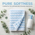 thumbnail image 6 of Unique Bargains Checkered Plaid Cotton Soft Absorbent Hand Towel Blue 29" x 13", 6 of 6