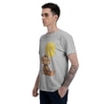 thumbnail image 5 of Cute Monkey Men's T-Shirt Cotton 100% Summer Tops Fashion Casual Cute Monkey Short Sleeves for Men Women Round Collar Top Tees, 5 of 6