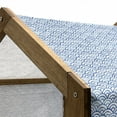 thumbnail image 5 of Fish Scale Pet House, Traditional Wave Design Hand Drawn Style Watercolor Illustration, Outdoor & Indoor Portable Dog Kennel with Pillow and Cover, 5 Sizes, Navy Blue and White, by Ambesonne, 5 of 5