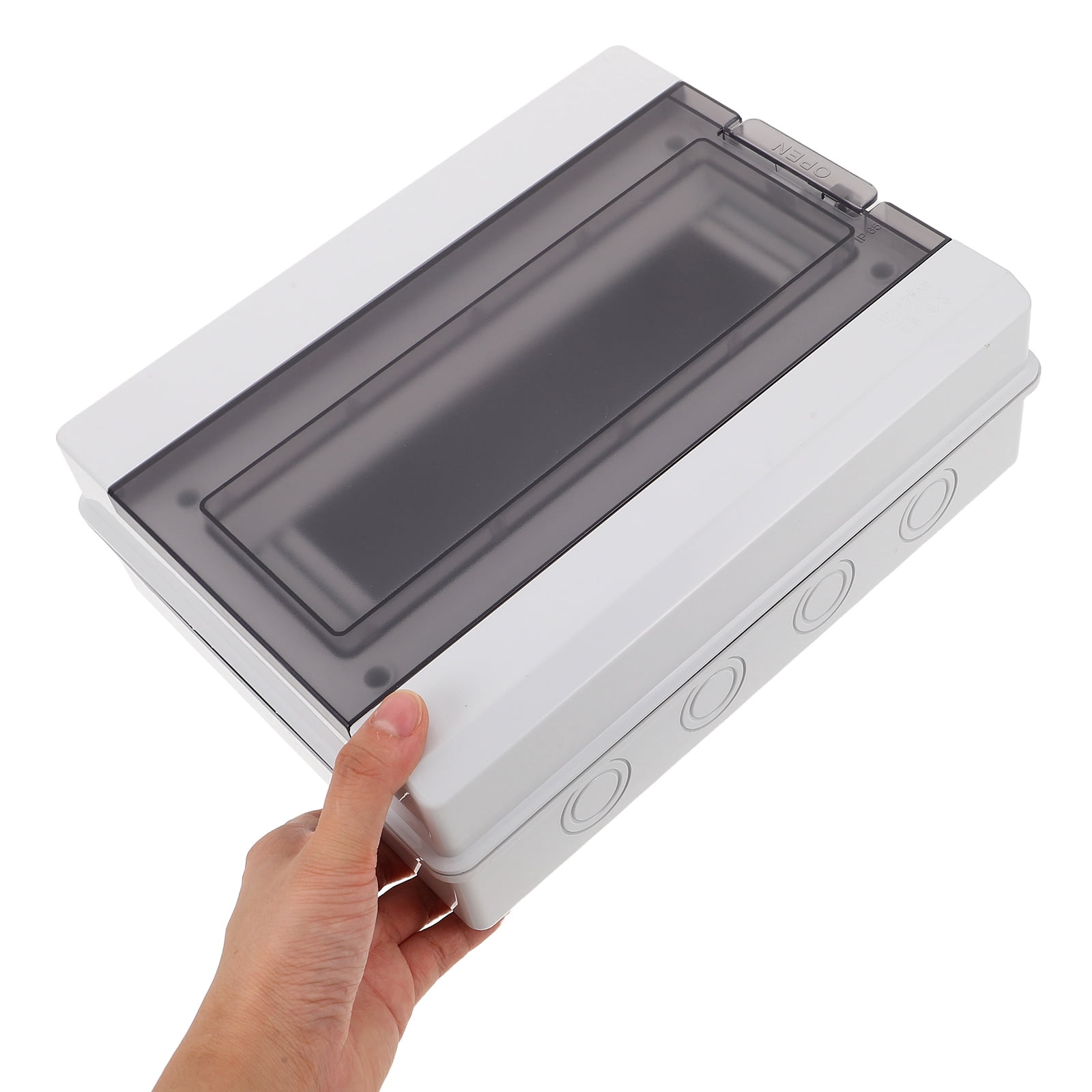 WEUVEB Outdoor Electrical Distribution Box, Plastic, Compact Design Ideal for High Humidity and Weather-Resistant Use