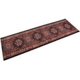 thumbnail image 3 of Custom Size Rug Runner Traditional Vintage Distressed Looks Medallion Design Hotel Quality Printed Cut To Size Oriental Red Runner Rug, We Customize Length by Feet Available Width 26", 31.5" or 35", 3 of 10