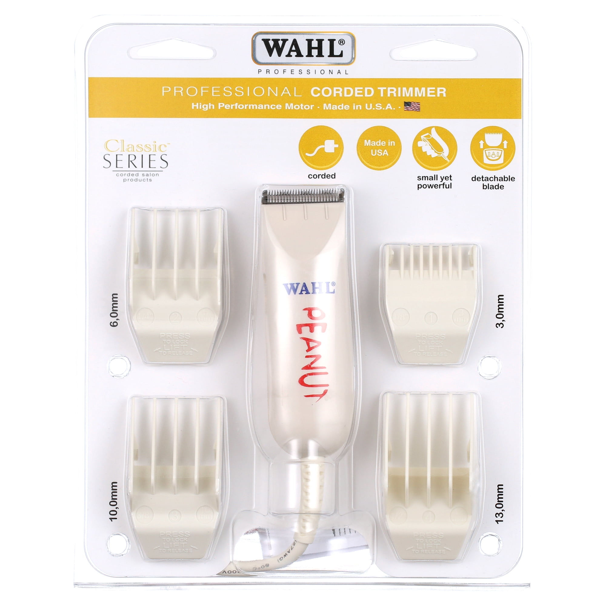 Peanut Classic - Model # 8685 - White by WAHL Professional for Men - 1 Pc Kit Trimmer