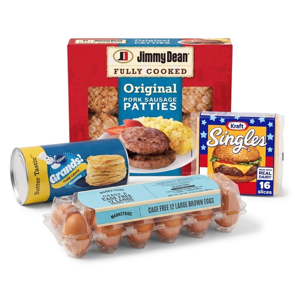 Sausage Egg & Cheese Biscuits Meal