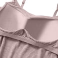 thumbnail image 3 of BUIGTTKLOP Camisole Tops for Women with Built-In Bra Adjustable Straps Cami Scoop Neck Side Ruched Layering Tanks, 3 of 7