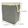 thumbnail image 3 of Fabric Laundry Basket Large Hamper with Lid Foldable Baskets Space Saving Child, 3 of 6