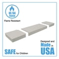 thumbnail image 7 of Fireplace Safety Soft Seat Hearth Pad Fireplace Bumper Protector 90" Gray, 7 of 7