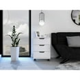 thumbnail image 3 of FM Furniture Lyon 3-Drawer Modern Wood Mobile Filing Cabinet in White, 3 of 8