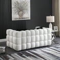 thumbnail image 2 of 2-Seater Cloud Sofa Modern Human Body Structure Upholstered Boucle Fabric Couch With Pillows For Living Room Bedroom, 2 of 9