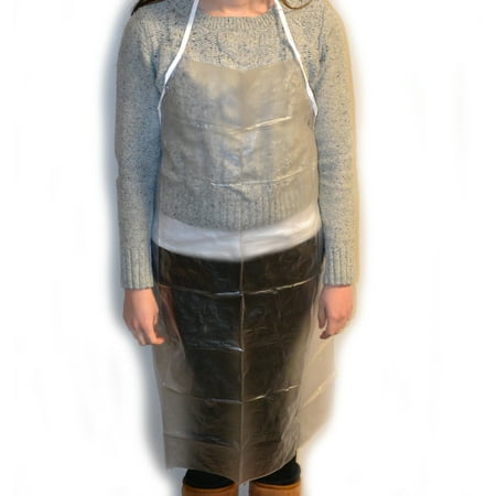 

Clear Vinyl Apron Medium - 27 W x 36 L - Reinforced - Latex Free - Eisco Labs
