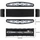 thumbnail image 2 of Aplique de pared LED moderno, elegante acabado negro mate, luz de arriba a abajo con luz uniforme y duradera para sala de estar, dormitorio y pasillo, 2 of 5