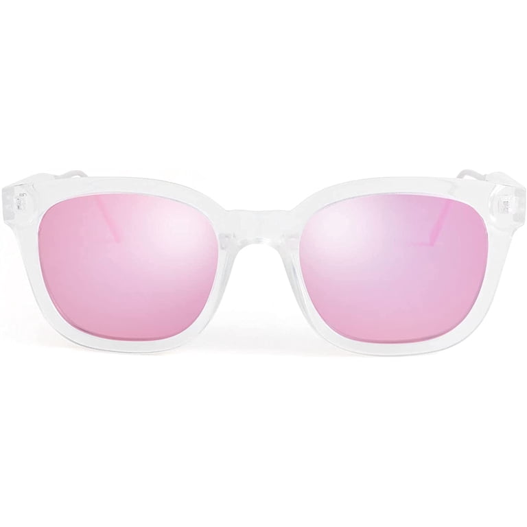 Pink Polarized Sunglasses for Men Women Stylish Trendy Square Shades Accessories | Pinkpolarized Sunglasses For Men Women Stylish  main image 3
