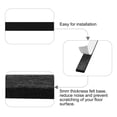 thumbnail image 4 of 16pcs Felt Pads Rectangle Furniture Pad 5 7/8" x 1/2" Self Stick Non Slip Black, 4 of 7