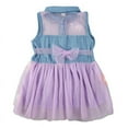 thumbnail image 2 of Eleanos Baby Girls Princess Sleeveless Floral Lace Denim Shirts Dresses Kids Party Tutu Dress, 2 of 6