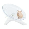 thumbnail image 2 of LGCASL Hamster Running Wheel Toy, Hamster Flying Saucer Silent Running Exercise Wheel for Hamsters Gerbils Mice Hedgehog and Other Small Silent Running Wheel Hamster Wheel, White, 2 of 7