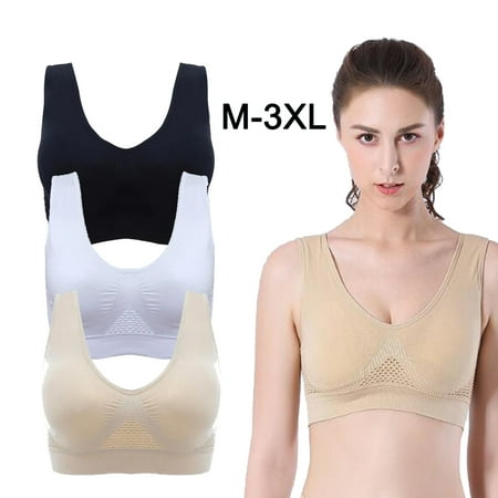 

Women Sports Bra 3PCS/set Hollow Mesh Gym Female Tops Fitness Yoga Vest Sport Bras