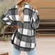 thumbnail image 4 of Puntoco mujeres otoño e invierno dibujo de cuadros manga larga cuello vuelto traje cárdigan abrigo de lana tops Puntoco Puntoco-5407, 4 of 6