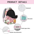 thumbnail image 4 of Vintage Botanical Flower Backpack Lightweight and Multifunctional Students’s Backpack with Tropical Flower and Butterfly Design for School and Travel, 4 of 6