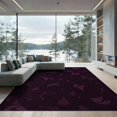 thumbnail image 2 of ODIKA 6'x9' Purple Deep Abstract Botanical Swirl Washable Area Rug Contemporary Motif with Flowing Leaf Non-Slip, Easy Care, for Family Room, Living Mater Bedroom, 2 of 7
