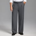 thumbnail image 5 of FEDTOSING Mens Fleece Lined Dress Pants Old Money Baggy Wide Leg Pleated Warm Heavyweight Trousers, 5 of 7