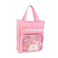 thumbnail image 2 of Kids Tote Bag Adorable with Pocket Large Capacity Book Pouches Oxford Cloth Book rabbit, 2 of 8