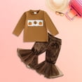 thumbnail image 2 of THJRPQJFD Baby Thanksgiving Outfit Girl Toddler Boy Outfit Halloween Overalls Onesie Infant Clothes Girls 0-3 Months Kids Clothes Boys Size 10-12, Coffee 12-18 Months, 2 of 5