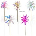 thumbnail image 2 of 10 Pcs Happy Birthday Cake Toppers Foil Firework Cupcake Toppers Sparkle Tinsel Drink Stirrers Flowers Cake Decoration Cocktail Food Fruit Toothpick for Party Supplies, 2 of 5