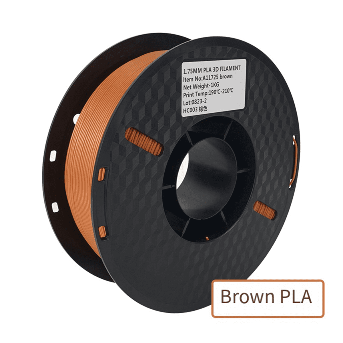 3D Printing Supplies PLA Supplies 1.75mm/1KG 3D Printer Filament 1KG Spool 3D Printer Accessories,Brown,1 Roll Of 3D Printing Spool,Brown