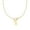 Gold, variant on Silver Initial Letter L Pendant Necklace, OT Clasp Chain , (Includes Gift Box), 18 Inches, Link Chain