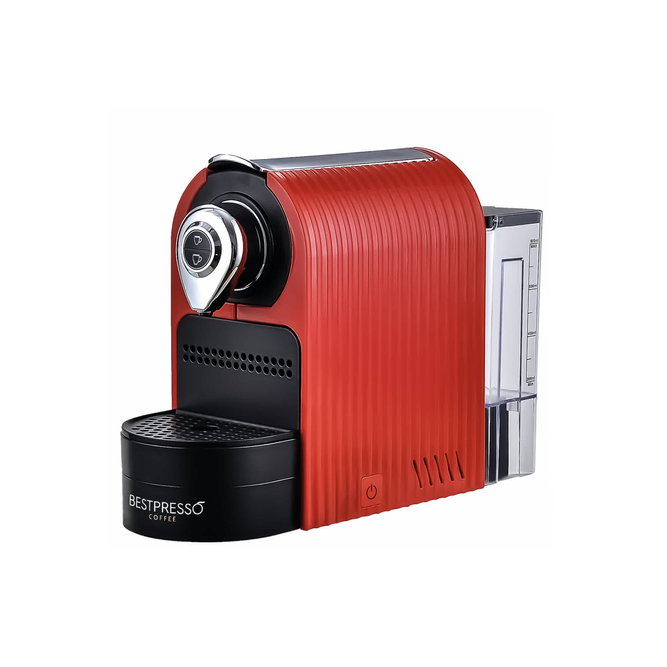 Premium Red Single Serve Espresso Machine for Nespresso Original Pods w/19 Bar High Pressure