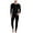Black, variant on Thermal Underwear for Men Long Johns Set Lightweight Fleece Lined Base Layer for Cold Weather Winter Clothes M-3XL