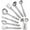 8 Piece Set, variant on Stainless Steel Cooking Utensil - Stainless Steel Kitchen Utensil - Durable Kitchen Gadgets - Metal Kitchen Accessories - Easy to Clean Kitchen Tools - 5 Piece Set